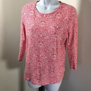 Pima Cotton  Charterclub mid sleeve Shirt Pl Petite
